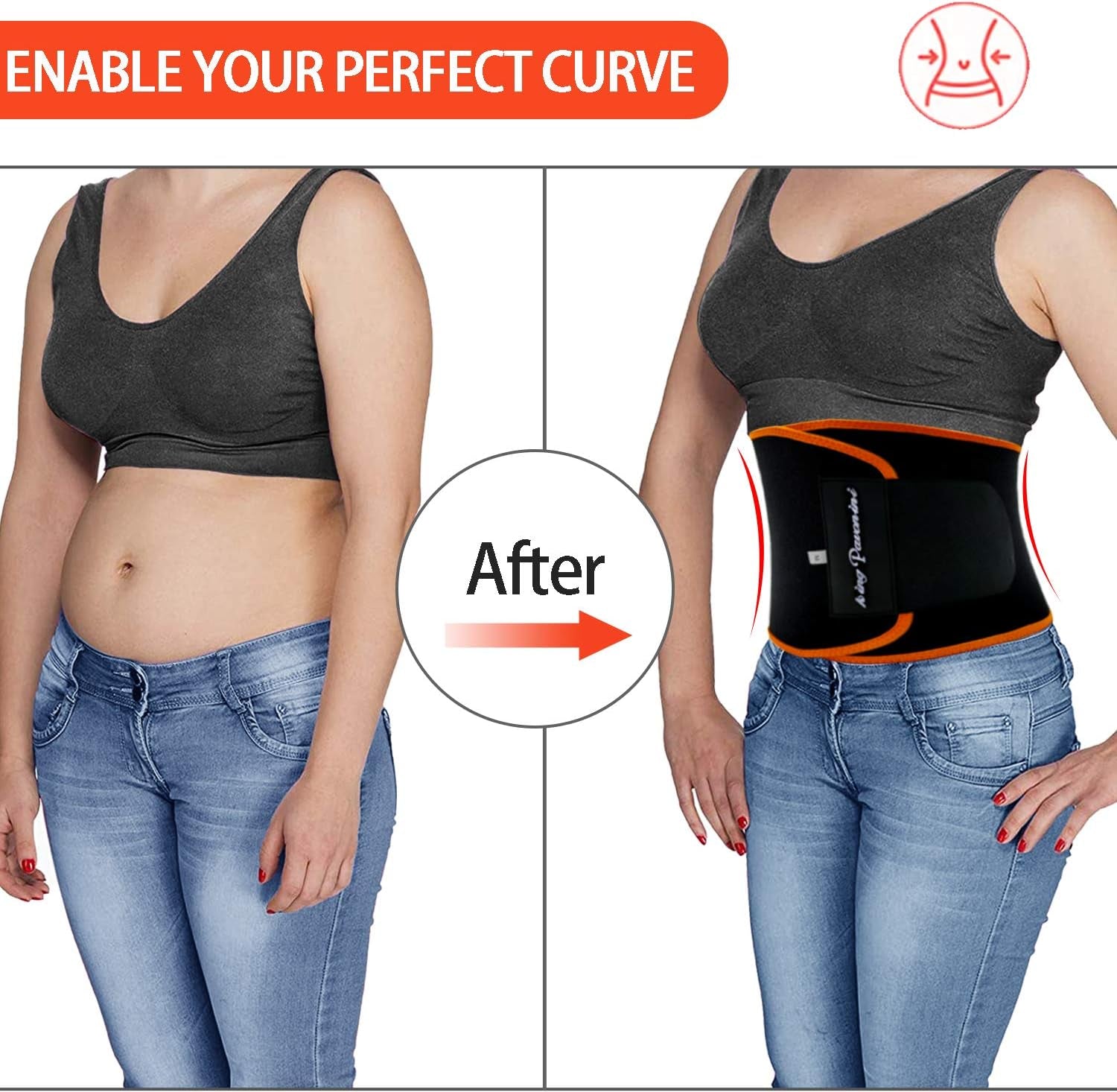 Men's and Women's Waist Trainer for Fat Reduction and Enhanced Sweat Band