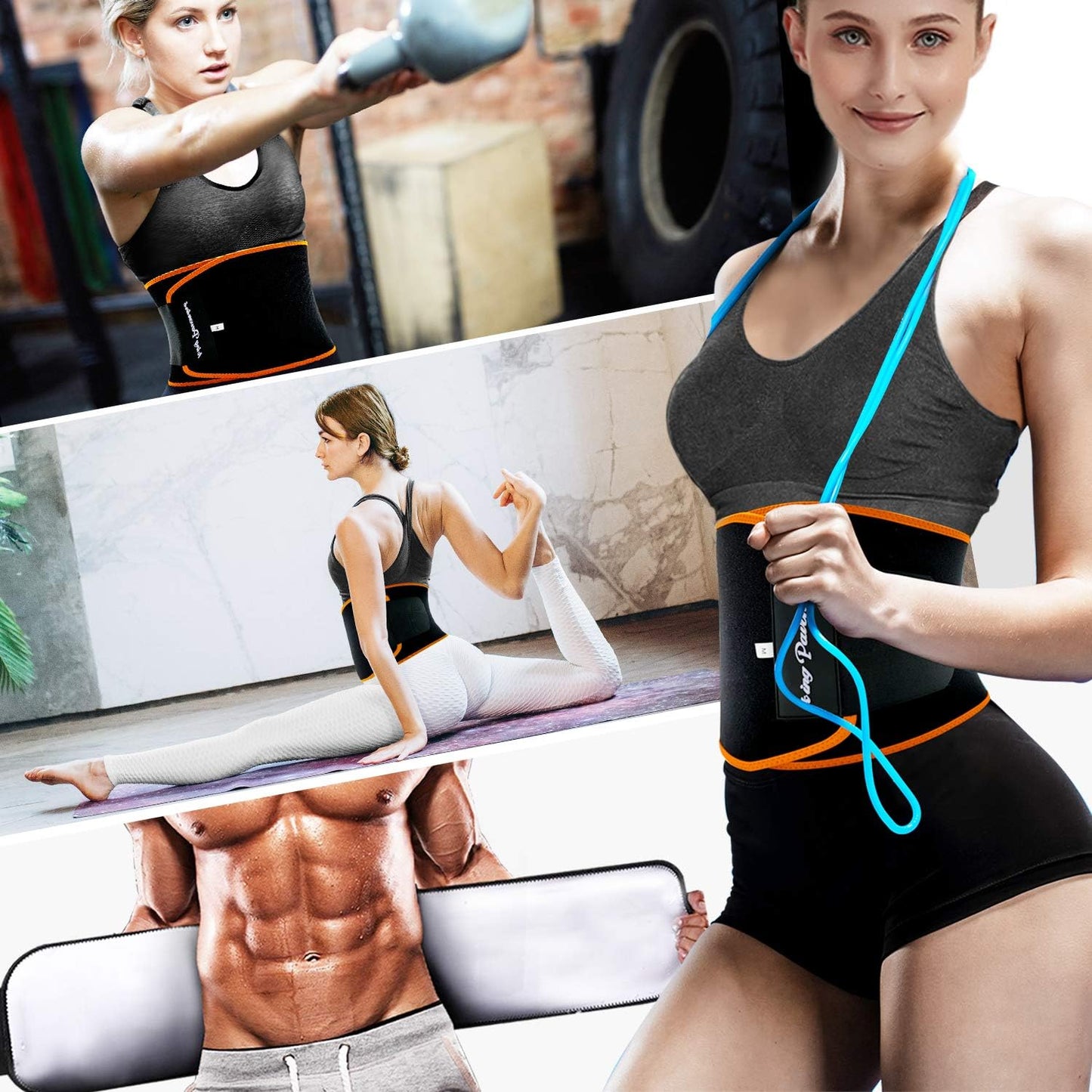 Men's and Women's Waist Trainer for Fat Reduction and Enhanced Sweat Band