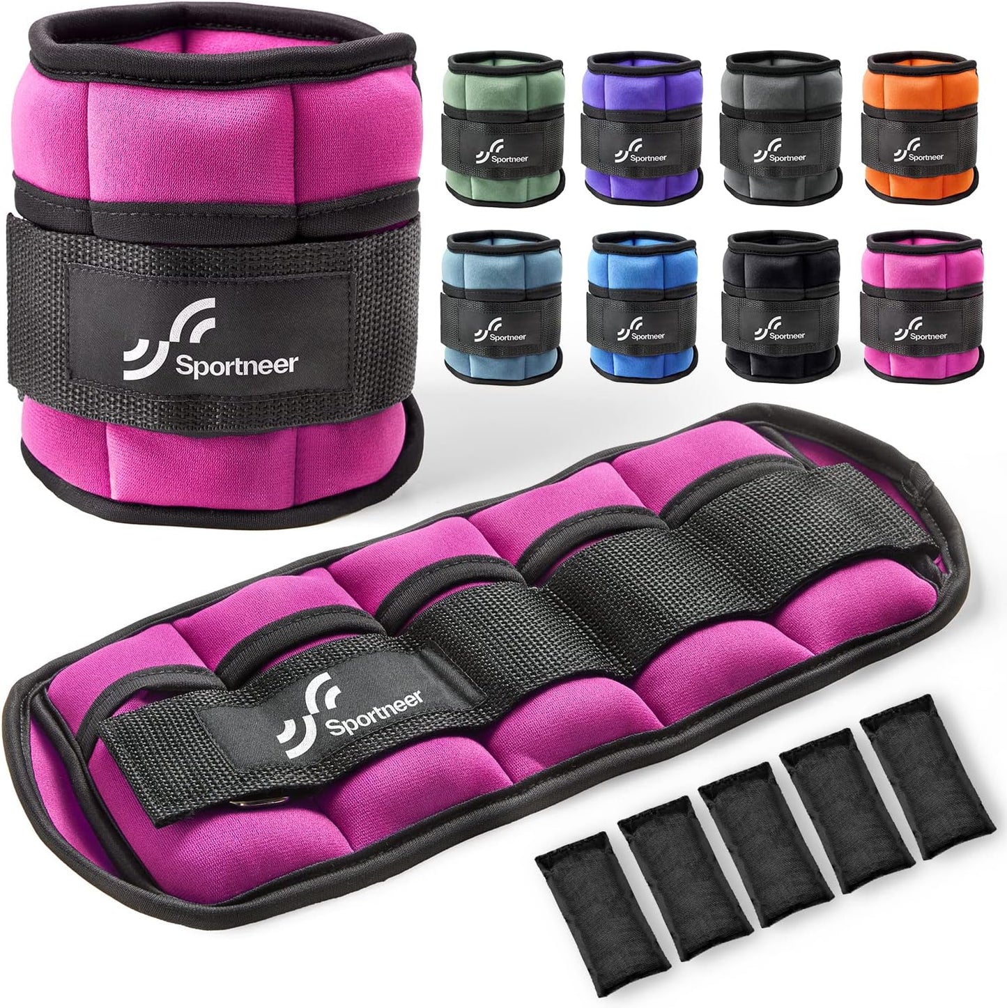 Adjustable Ankle and Wrist Weights for Women - Available in Pairs of 4 lbs and 13 lbs