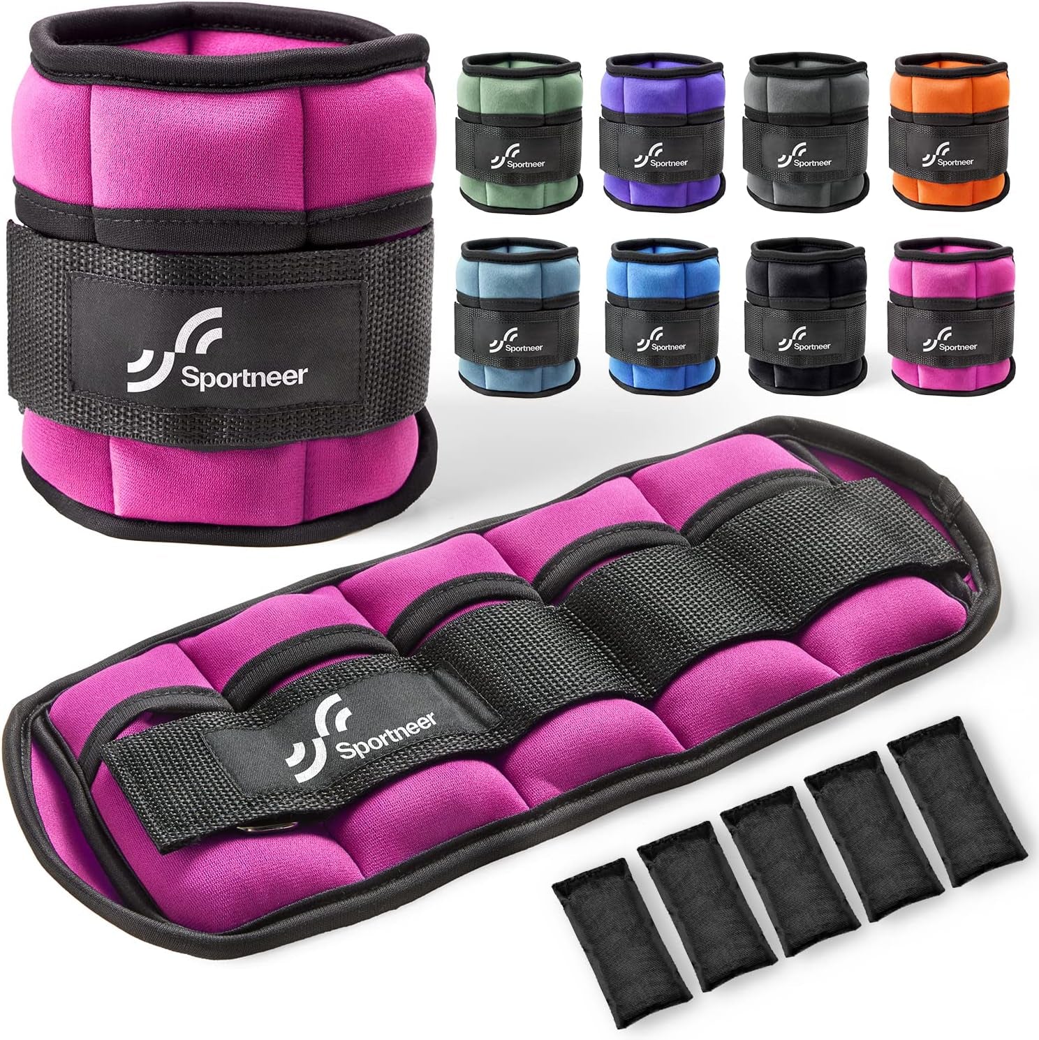 Adjustable Ankle and Wrist Weights for Women - Available in Pairs of 4 lbs and 13 lbs