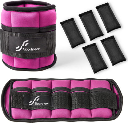 Adjustable Ankle and Wrist Weights for Women - Available in Pairs of 4 lbs and 13 lbs