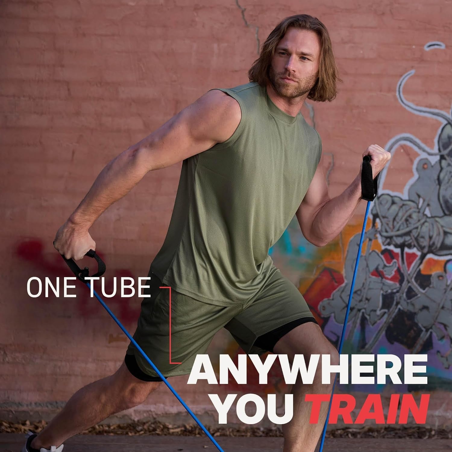 Xertube Resistance Bands with Handles – Individual Exercise Cords Available Separately with Optional Home Gym Door Anchor Attachment