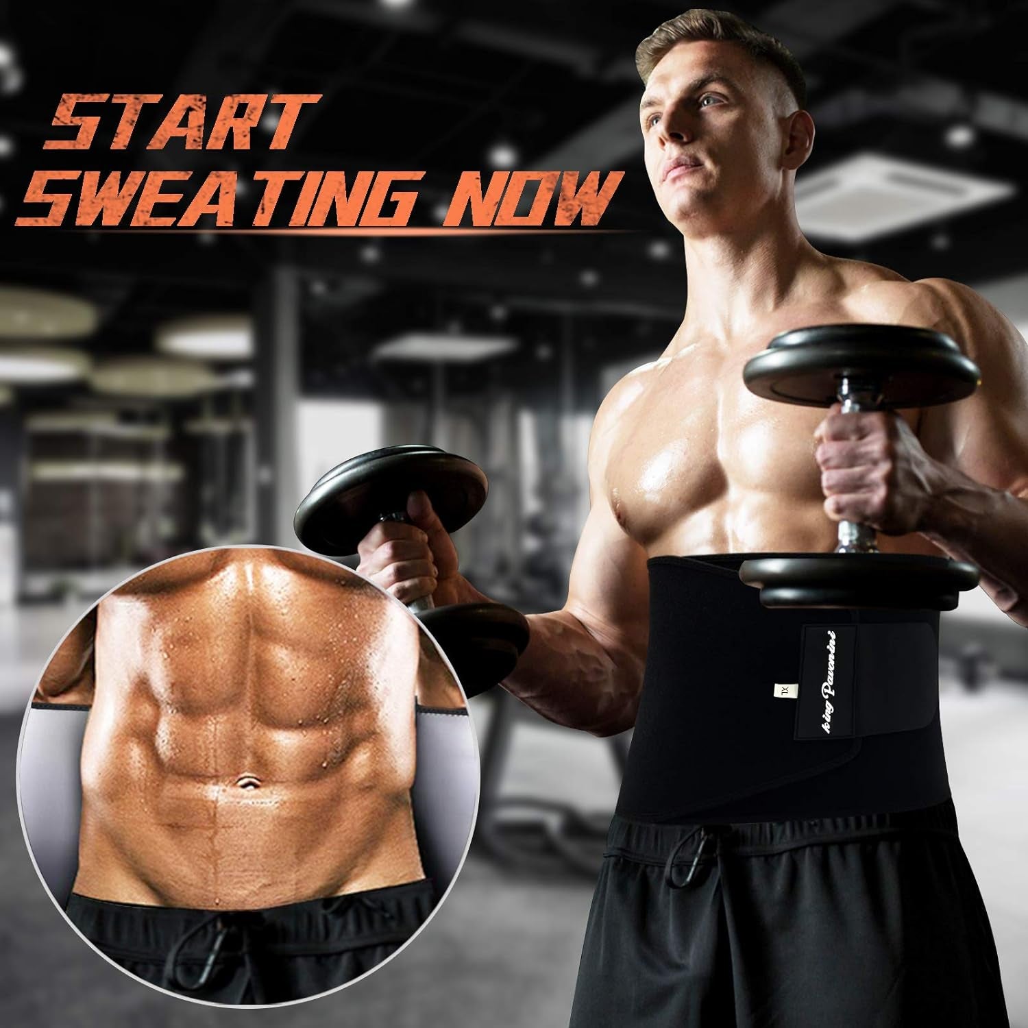 Men's and Women's Waist Trainer for Fat Reduction and Enhanced Sweat Band