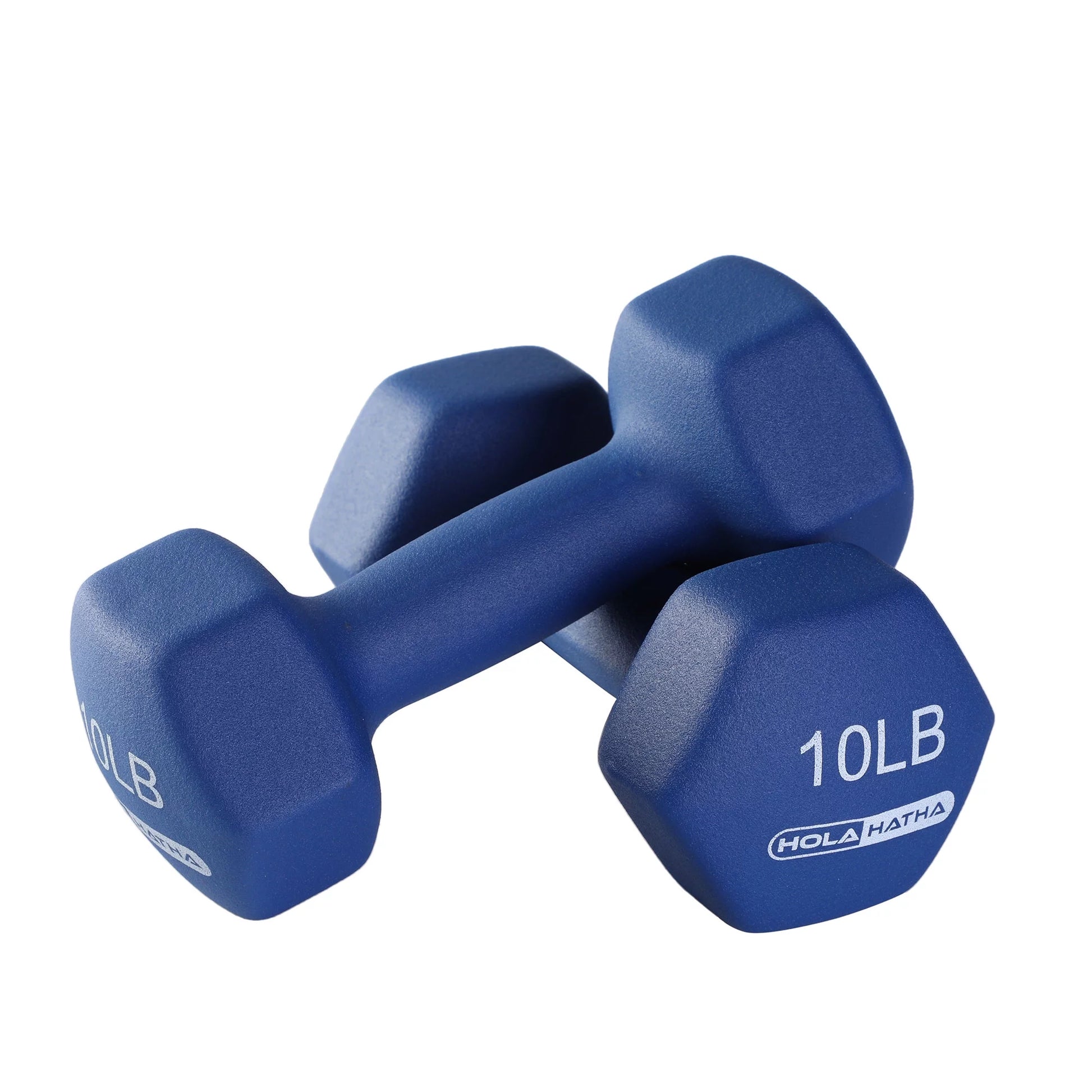 Neoprene Hex Dumbbell Set with Rack - 5, 10, and 15 Pound Weights - 6-Piece Collection