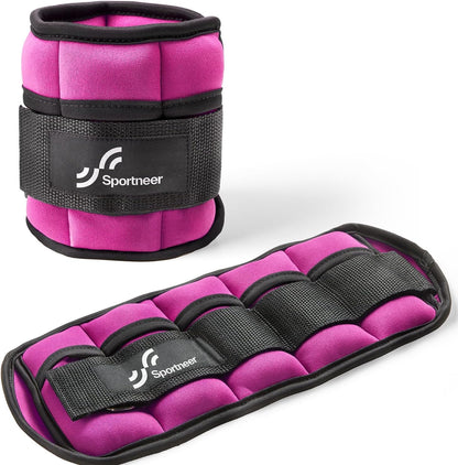 Adjustable Ankle and Wrist Weights for Women - Available in Pairs of 4 lbs and 13 lbs